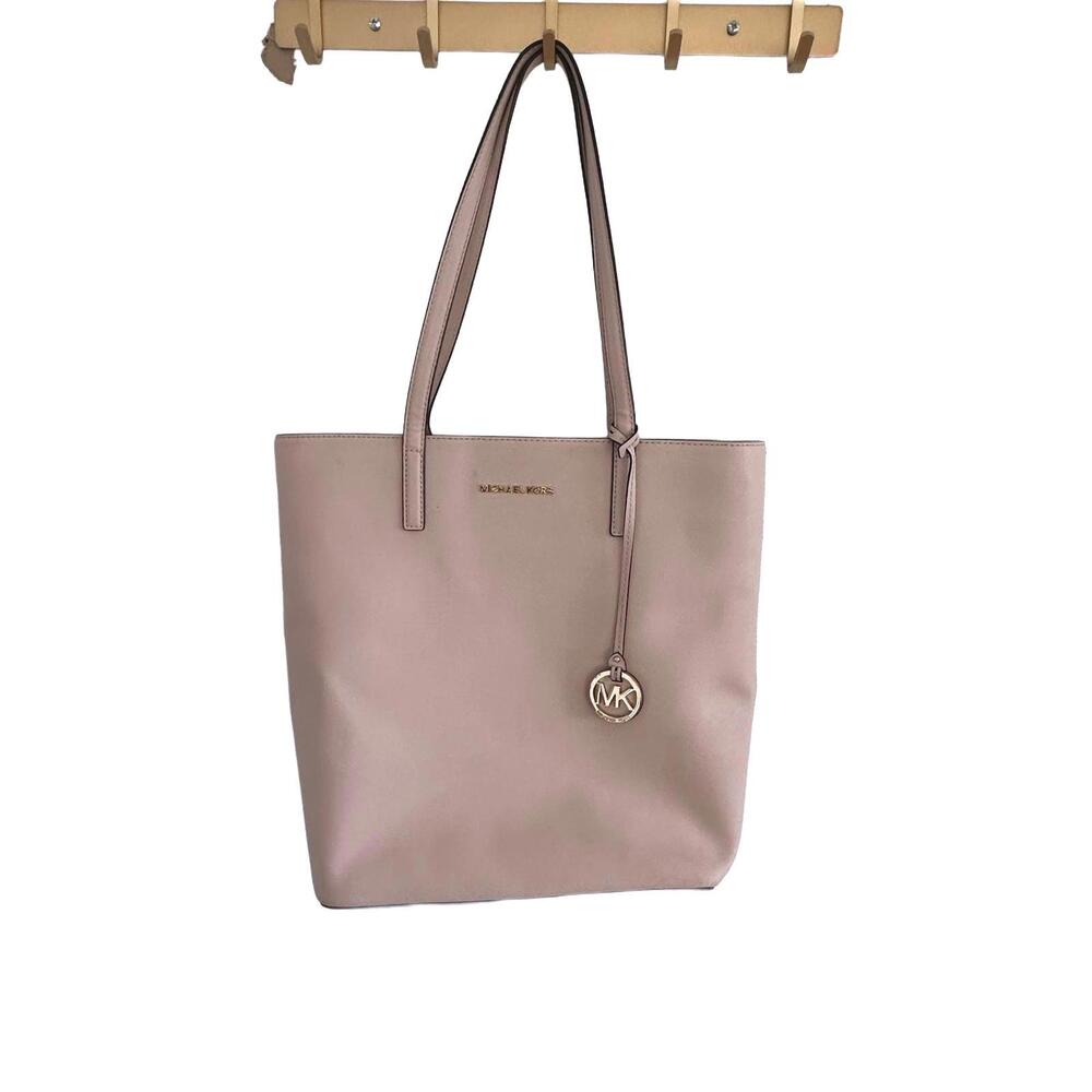 Michael Kors Blush Pink Leather Tote Handbag